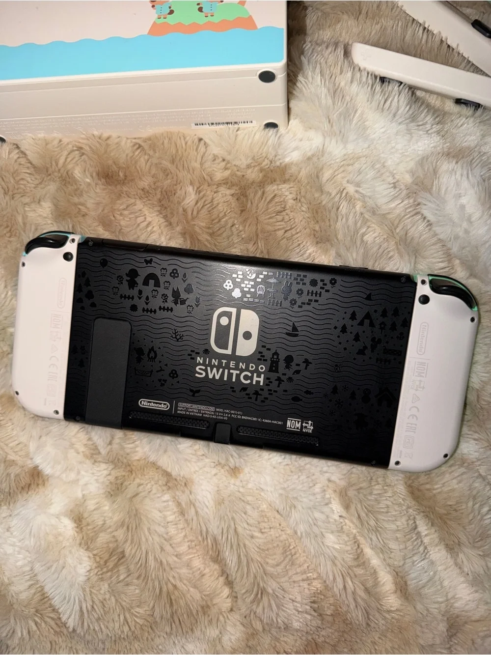 Animal Crossing edition Nintendo Switch with Mint Green/blue Joy-Con Controllers